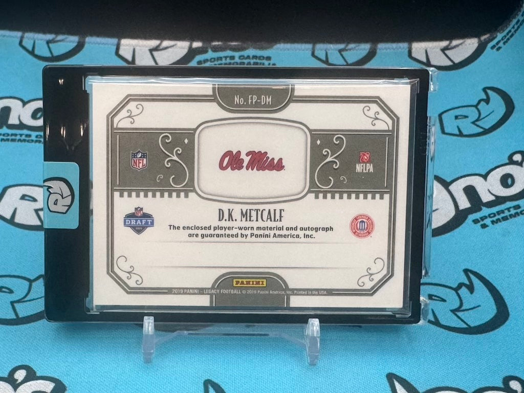 2019 Panini Legacy Futures D.K. Metcalf #FP-DM Autograph Player-worn material