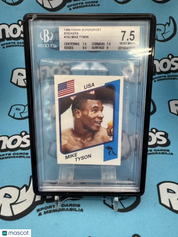 1986 Panini SuperSport Stickers Mike Tyson #153 BGS 7.5