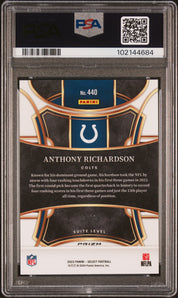 2023 Panini Select Anthony Richardson #440 Red Disco Prizm PSA 10