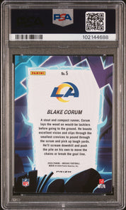 2024 Panini Mosaic Storm Blake Corum #5 Silver PSA 9