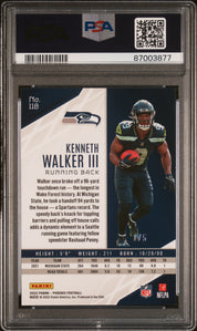 2022 Panini Phoenix Kenneth Walker III #118 Onyx PSA 10