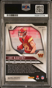 2024 Panini Prizm Luke Mccaffrey #367 Silver PSA 10
