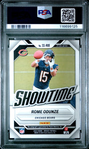 2024 Panini Mosaic Showtime Signatures Rome Odunze #SSROE FSN R&Y CHC PSA 10