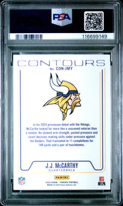 2024 Panini Phoenix Contours JJ Mccarthy #CONJMY Lazer PSA 10