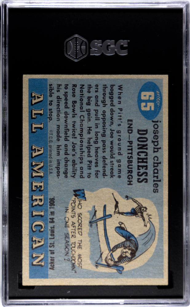 1955 Topps All American Joe Donchess #65 SGC 5.5