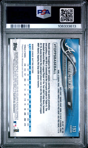 2018 Topps Chrome Ronald Acuna JR. #193 Negative Refractor PSA 9