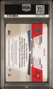 2014 Topps Chrome Dual Rookie Autographs M. Evans S. Watkins #DRAWE 17/30 PSA 9