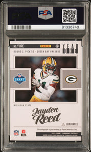 2023 Panini Luminance Year One Signatures Jayden Reed #Y1JRE PSA 10