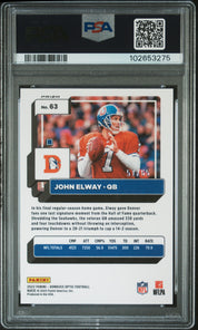 2022 Panini Donruss Optic John Elway #63 Electricity PSA 10