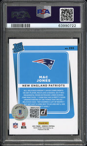2021 Panini Donruss Mac Jones #255 PSA 10 Auto 10