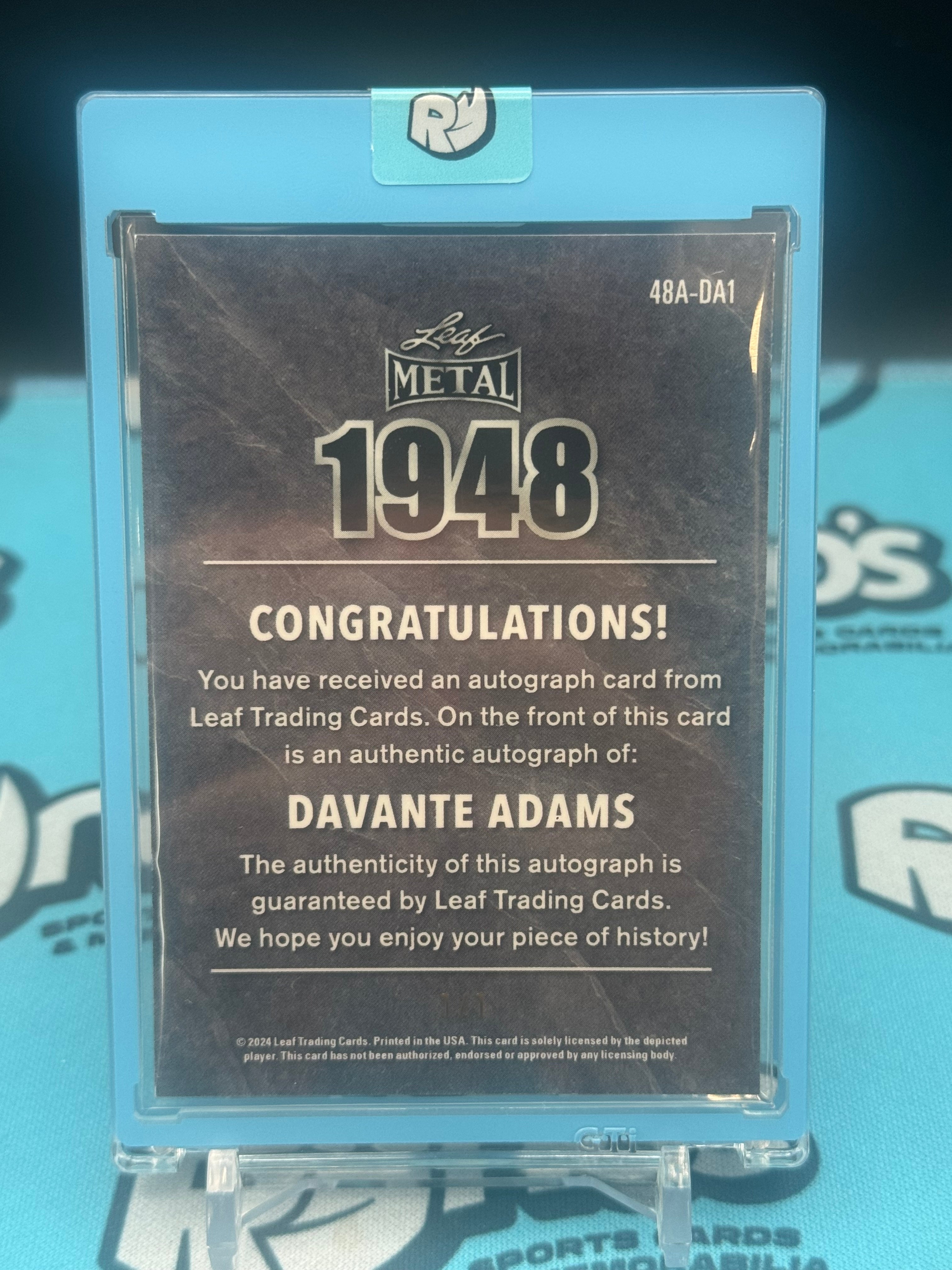 2024 Leaf Metal 1948 Davante Adams #48A-DA1 1 of 1 Autograph