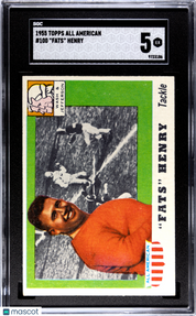 1955 Topps All American Fats Henry #100 SGC 5