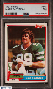 1981 Topps Mark Gastineau #342 PSA 7