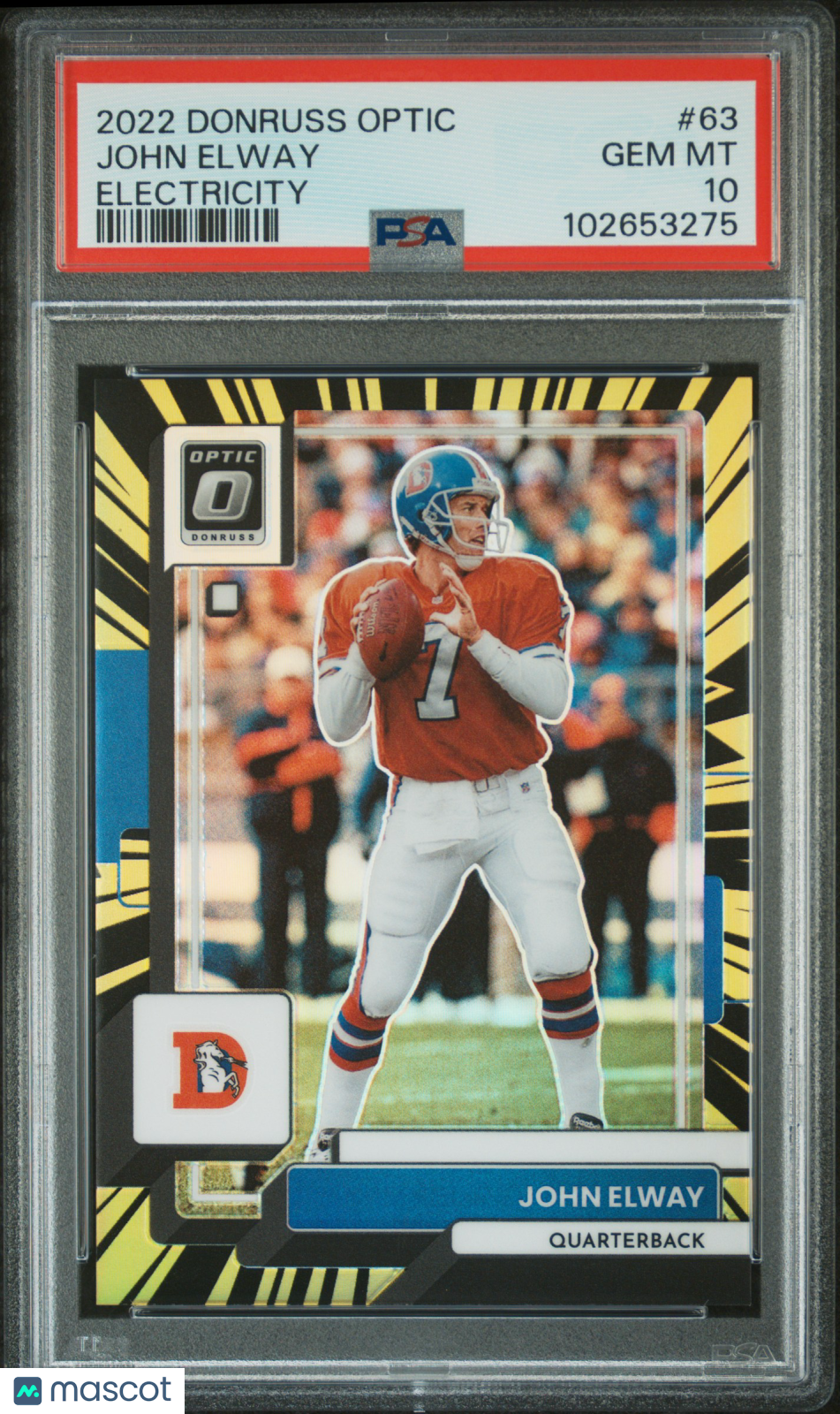 2022 Panini Donruss Optic John Elway #63 Electricity PSA 10