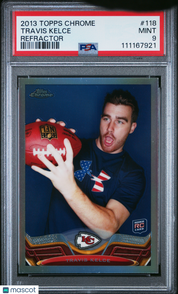 2013 Topps Chrome Travis Kelce #118 Refractor PSA 9