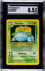 1999 Pokemon Base Venusaur #15 SGC 8.5