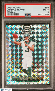 2024 Panini Mosaic Jordan Travis #395 PSA 9