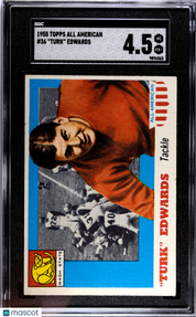 1955 Topps All American Turk Edwards #36 SGC 4.5