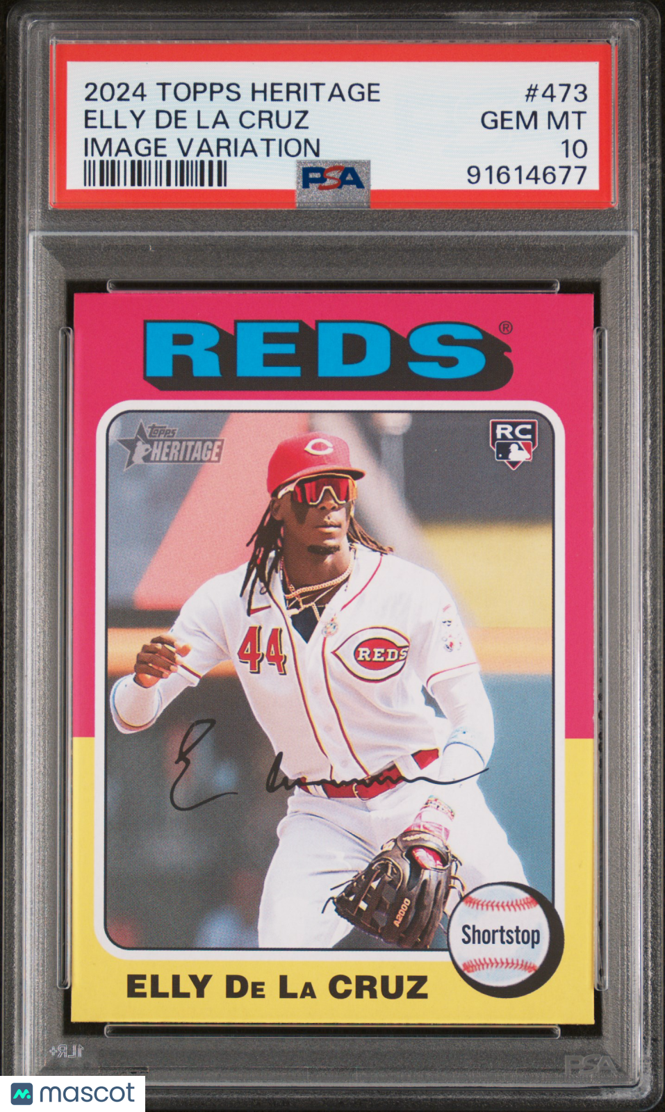 2024 Topps Heritage Elly De La Cruz #473 Image Variation PSA 10